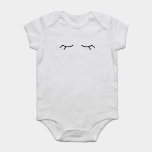 Closed eyes abstract. Baby Bodysuit